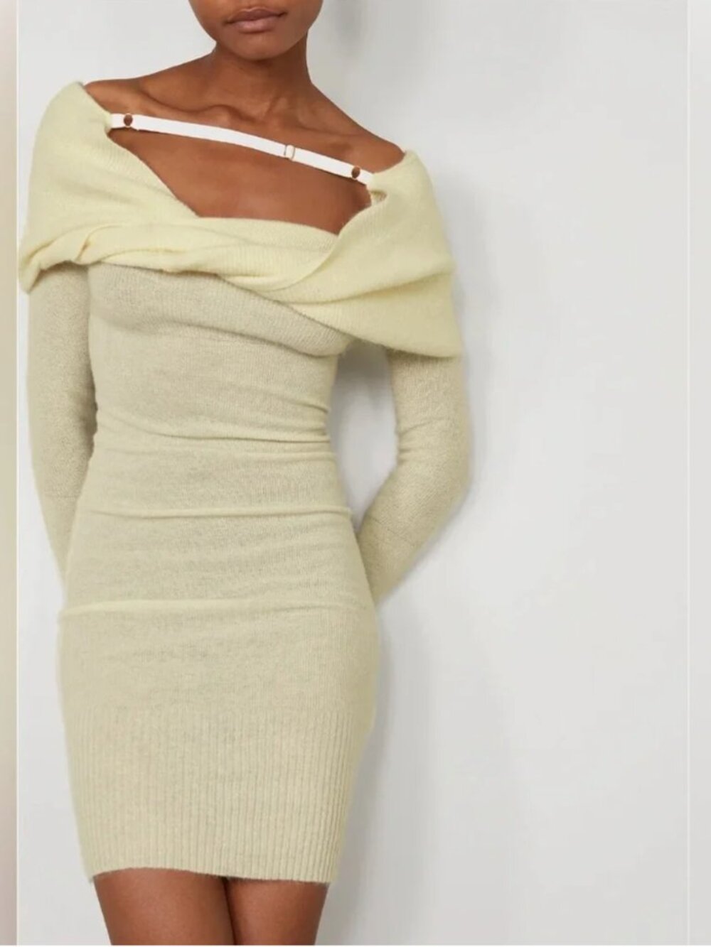 NWOT Jacquemus la Robe Ascua Mini Dress Ivory Cream off white